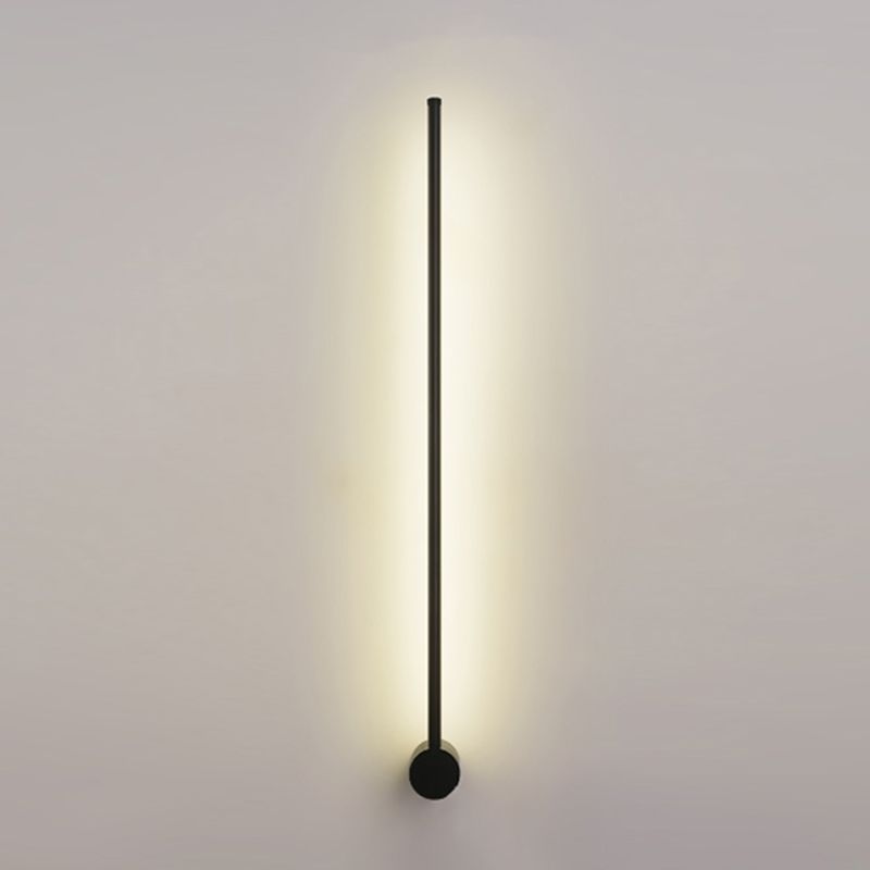 Minimalist Metal Wall Light Straight Shape LED Wall Sconce for Bedroom