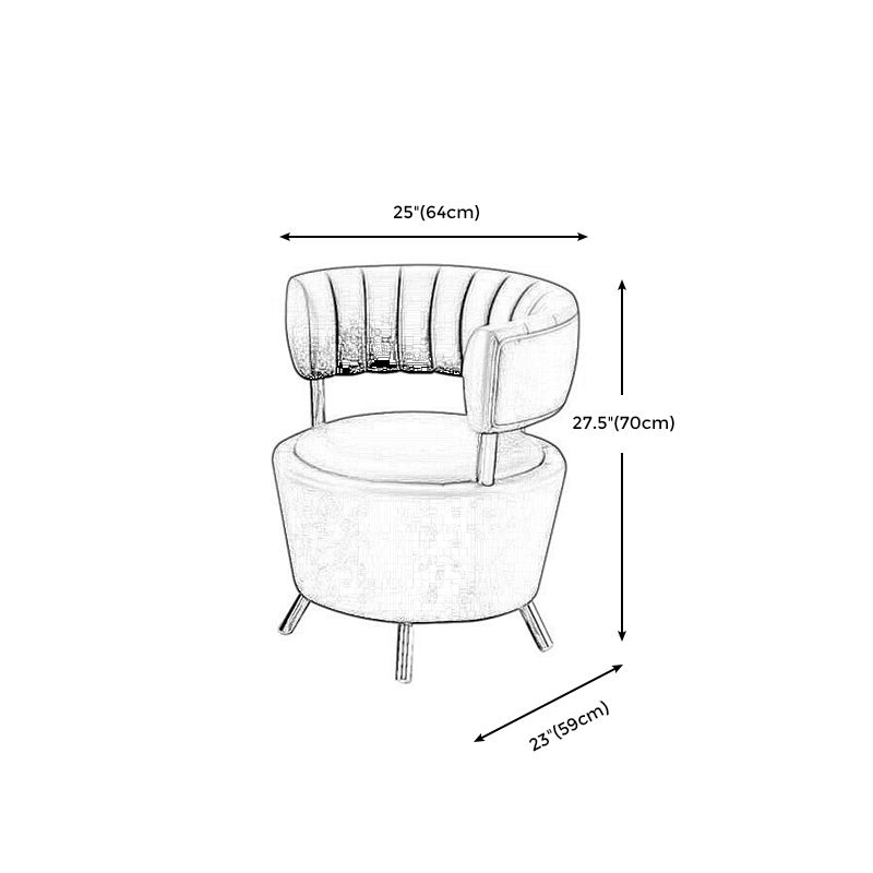 Faux Leather  Chair 25.19" L x 23.22" W x 27.55" H Armless Chair