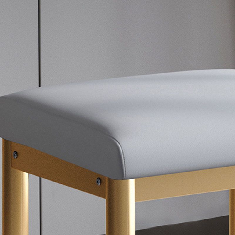 Leather Standard Stool Modern Style Simple Household Rectangular Stool