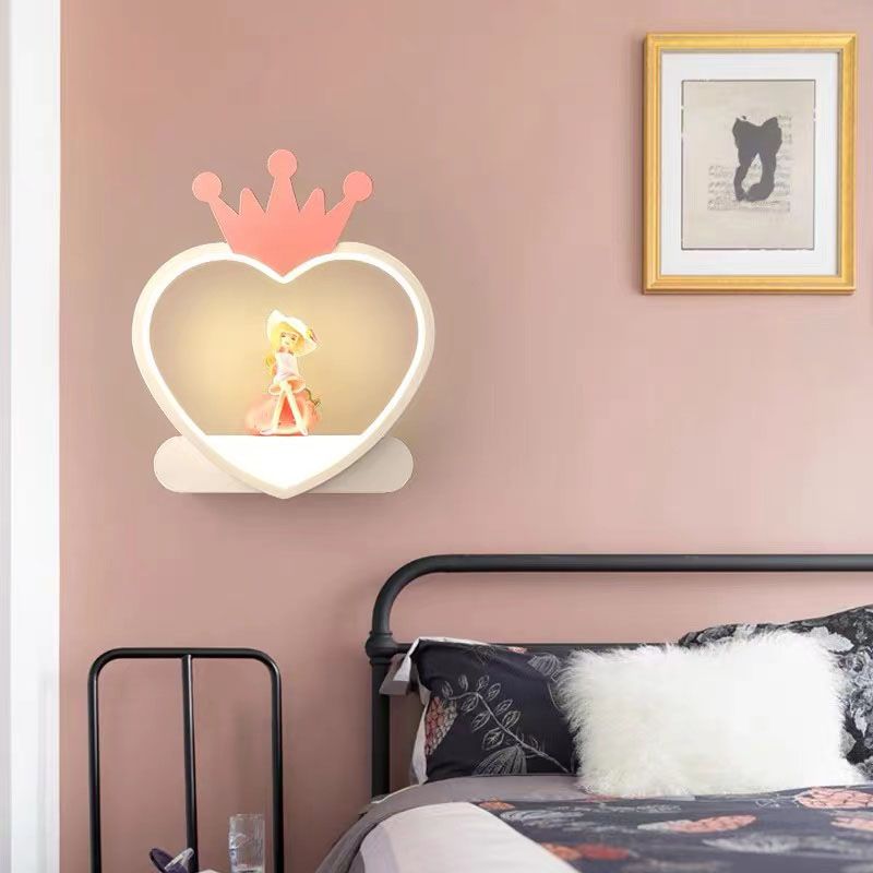 Geometry Shape Wall Light Kids Style Metal 1-Light Wall Mount Light