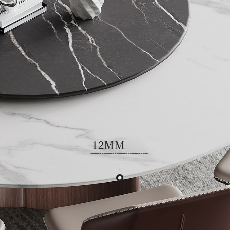 Contemporary 1/3/4/7/11 Pieces Furniture Round Stone Dining Set for Home