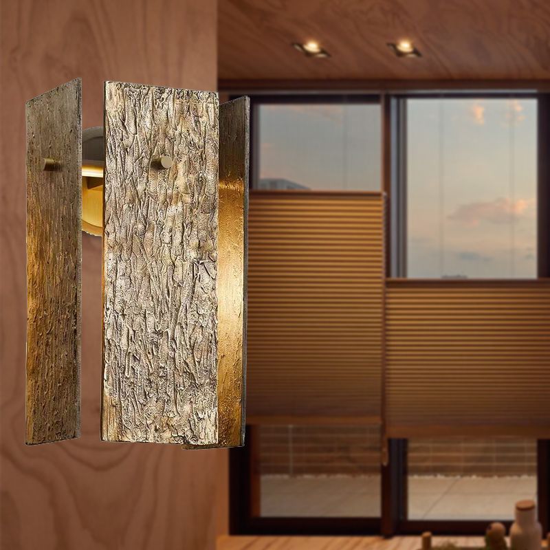 Lampe murale rectangle traditionnelle métal 1