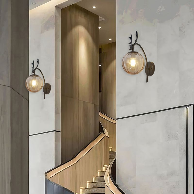 Modern Wall Sconce Lighting Glass 1 Light Wall Lighting Fixtures for Dining Room