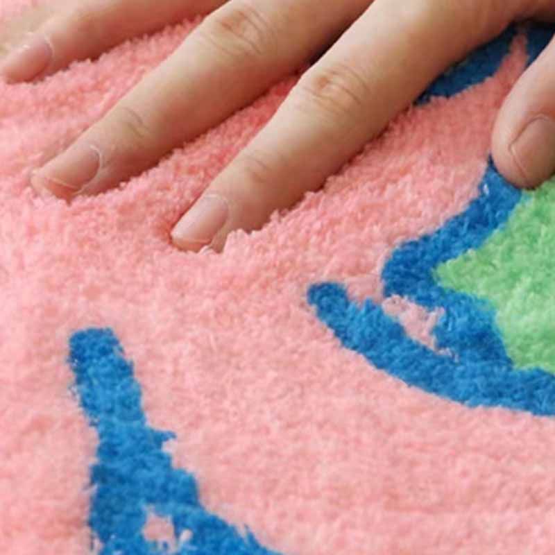 Simple Indoor Rug Funky Contrast Panel Carpet Polyester Stain Resistant Area Rug for Living Room