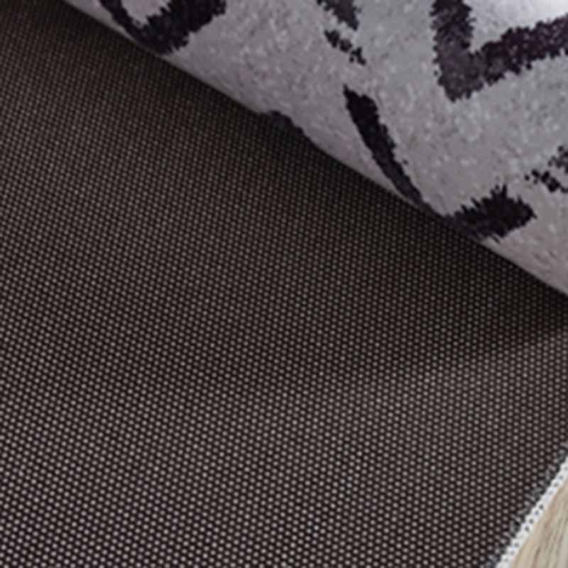 Round Trendy Visual Printed Rug Multicolor Polyester Area Carpet Stain Resistant Rug for Living Room