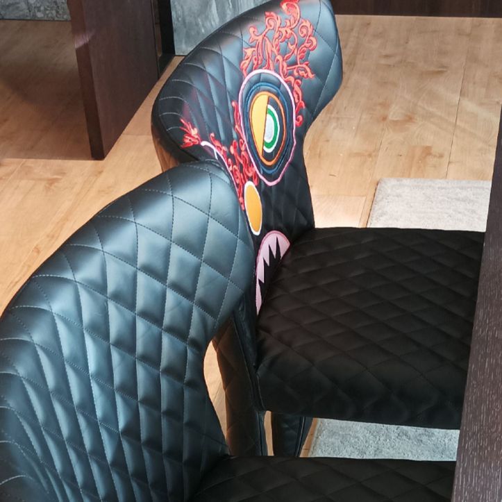 Contemporary Style Wingback Upholstered Dining Side Chair for Dining Room