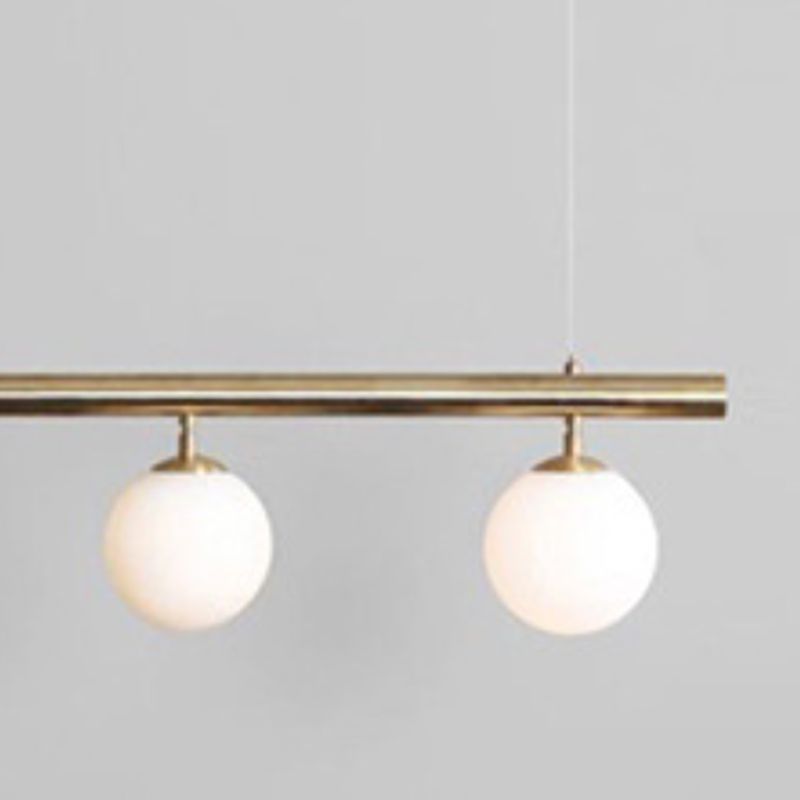 Metal Kitchen Island Lighting Industrial Glass Shaded Ceiling Light for Room