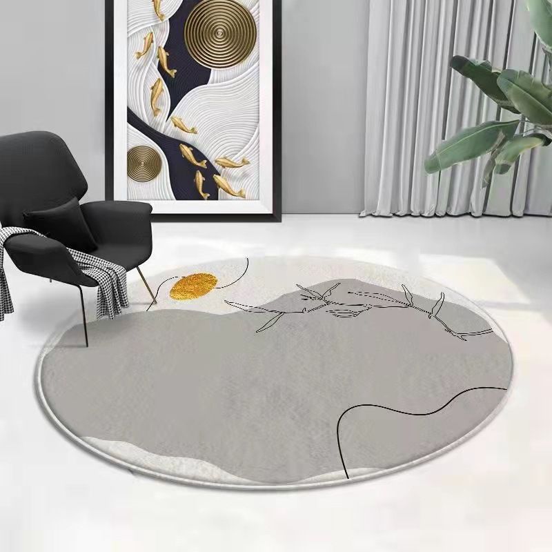 Zwart gradiënt helling tapijt polyester modern tapijt wasbaar tapijt voor woonkamer