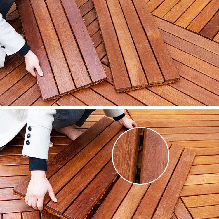 Modern Floor Board Solid Color Water-Resistant Outdoor Flooring