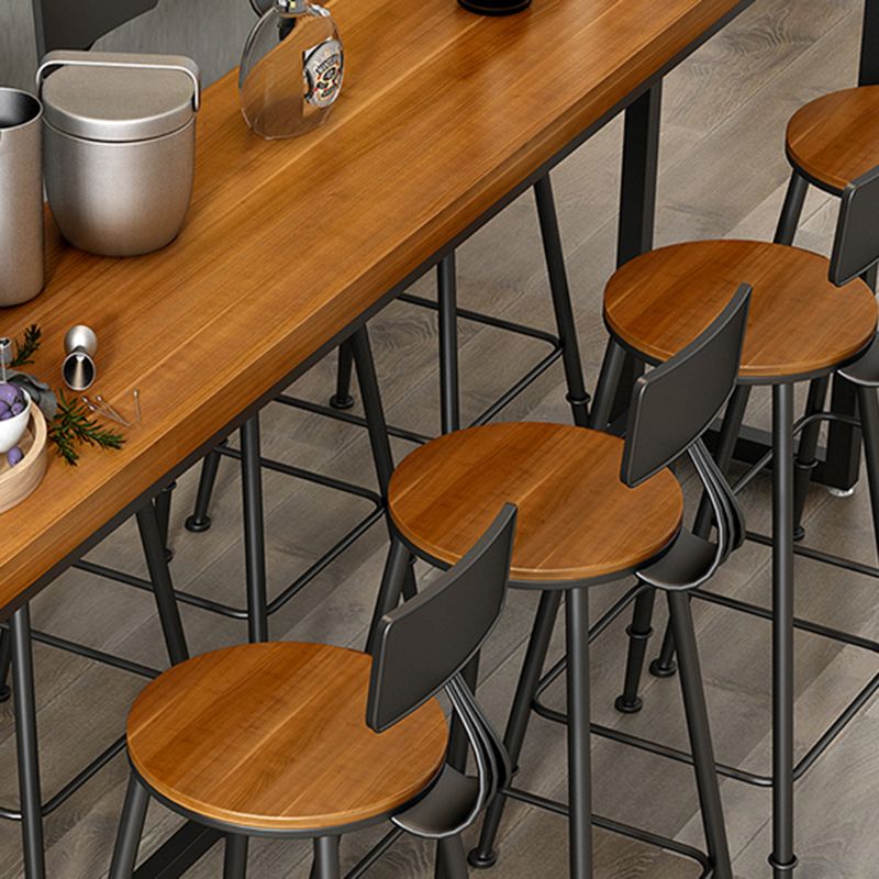 Modern Style 1/5/9 Pieces Bar Table Set Rectangle Pine Wood Counter Table for Cafe