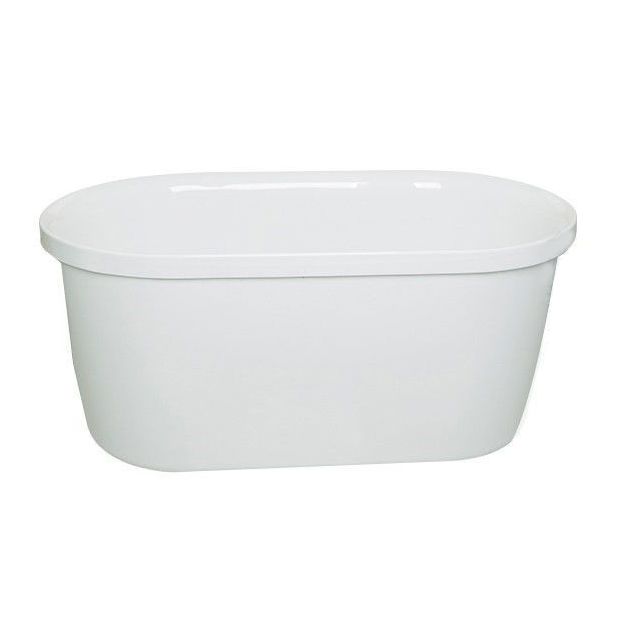 Acrylic Soaking Bathtub Antique Finish Roll Top Oval Bath Tub