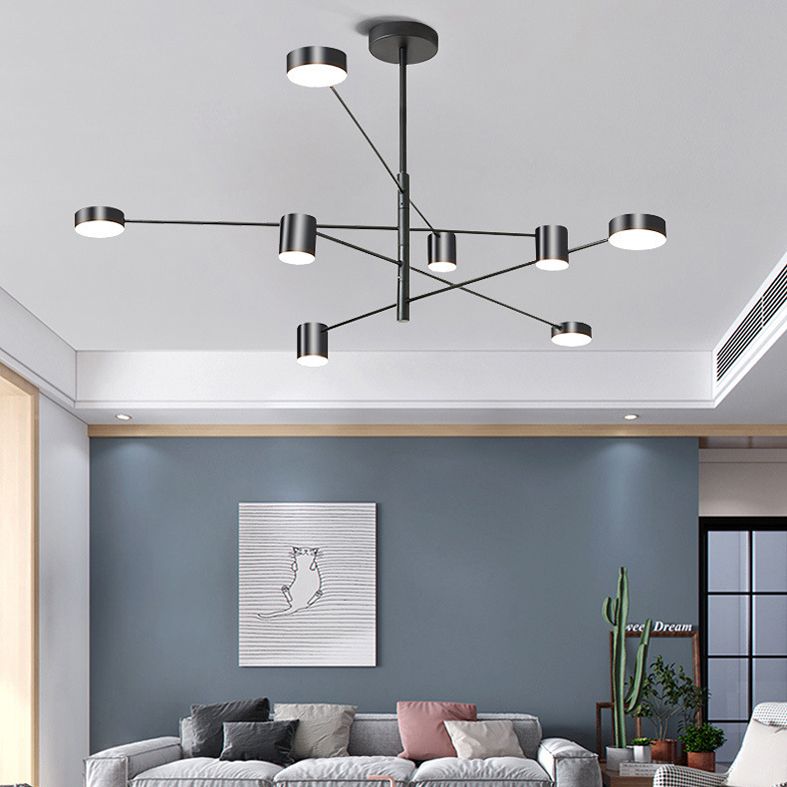 Lámpara de lámpara de starburst simplicidad moderna iluminación colgante acrílica para restaurante