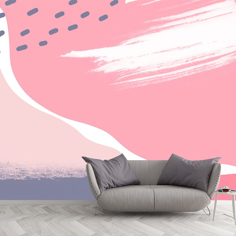 Modern Illustration Mural Wallpaper Abstract Art Environment Friendly Bedroom Wall Mural