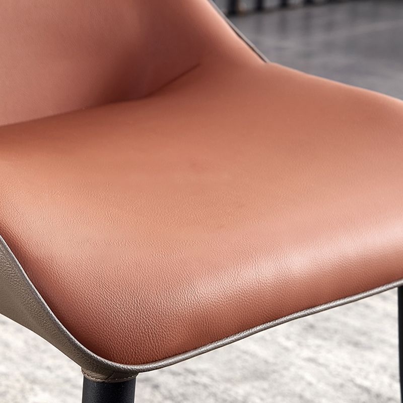 Contemporary Style Leather Dining Chairs Wingback Chair for Kitchen
