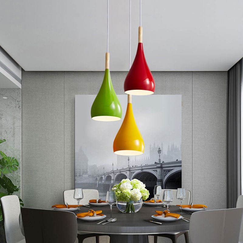 Luce Mini Mini Bell Bell, Luce in metallo Macaron Ampicca singola