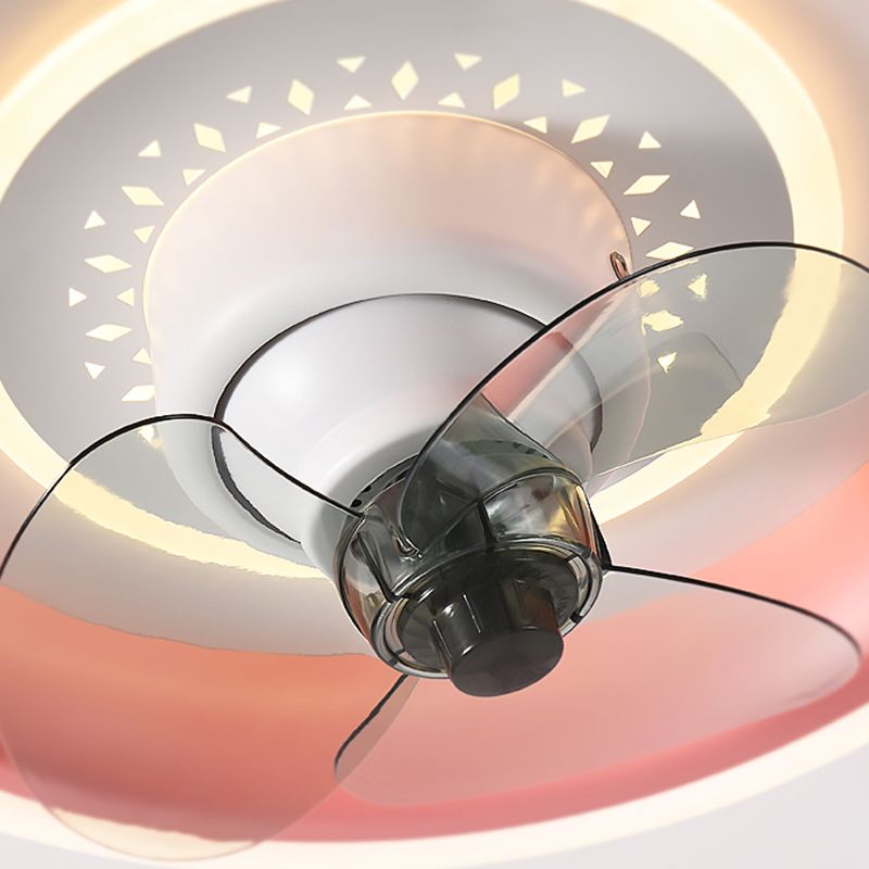 Moderne stijl plafondventilator verlichting metaal 1 licht plafondventilator licht voor keuken