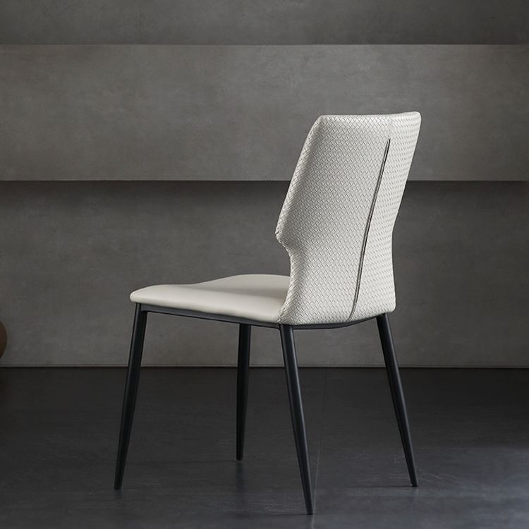 Industrial Wingback Dining Side Chair Dining Room Indoor Armless Chair