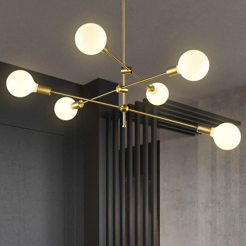 Metal Antique Antique Posting Lighting Accesors Sputnik Sphere Luces colgantes para sala de estar