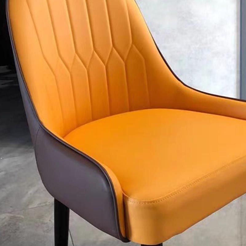 Glam Wood Dining Chairs Parsons Chair in Matte Finish for Home