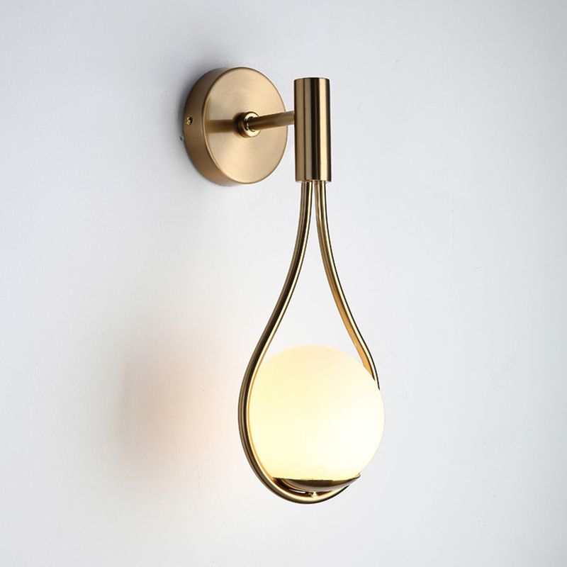 Global Gold Wall-Mounted Light Metal Wall Light Sconces for Living Room