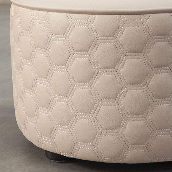 Hexagonal Pattern Water Resistant Standard Modern Orange for Drawing Room