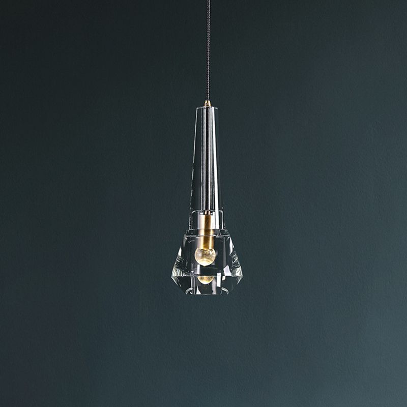 Kristal messing hanglamp in moderne luxe stijl koper geometrische hangende lamp voor binnenruimtes