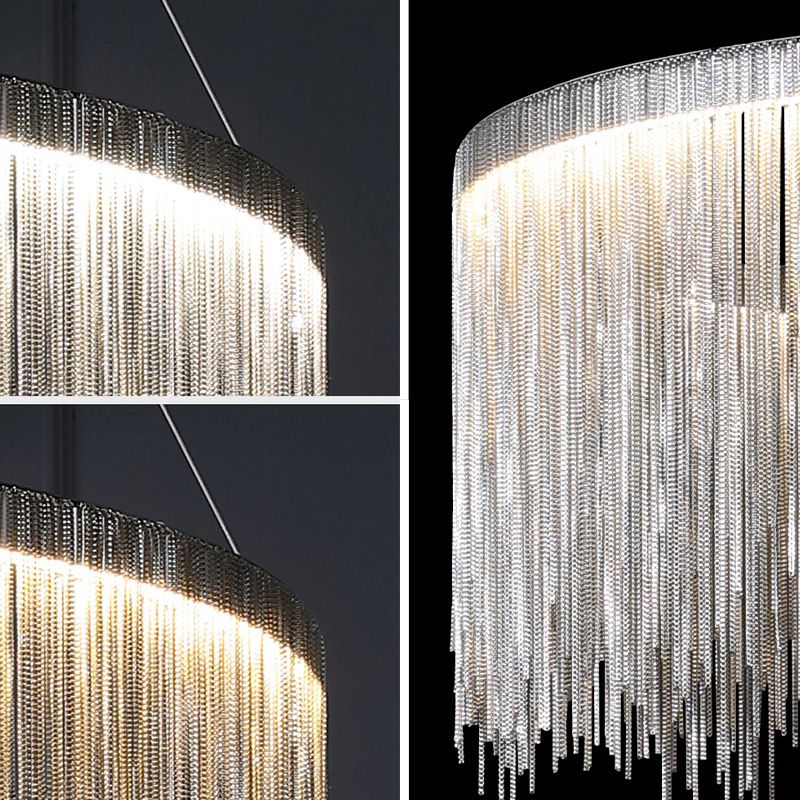 Postmodern Hanging Lights Metal Suspended Lighting Fixture for Living Room Dinning Room