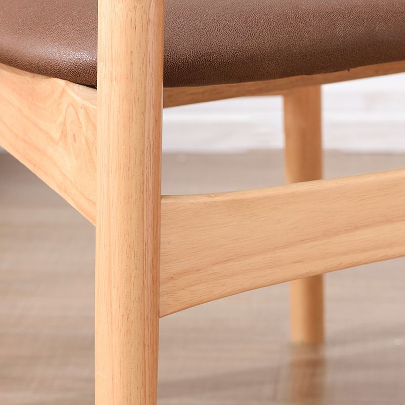 Silla lateral de madera industrial para comedor, cocina, silla con respaldo abierto