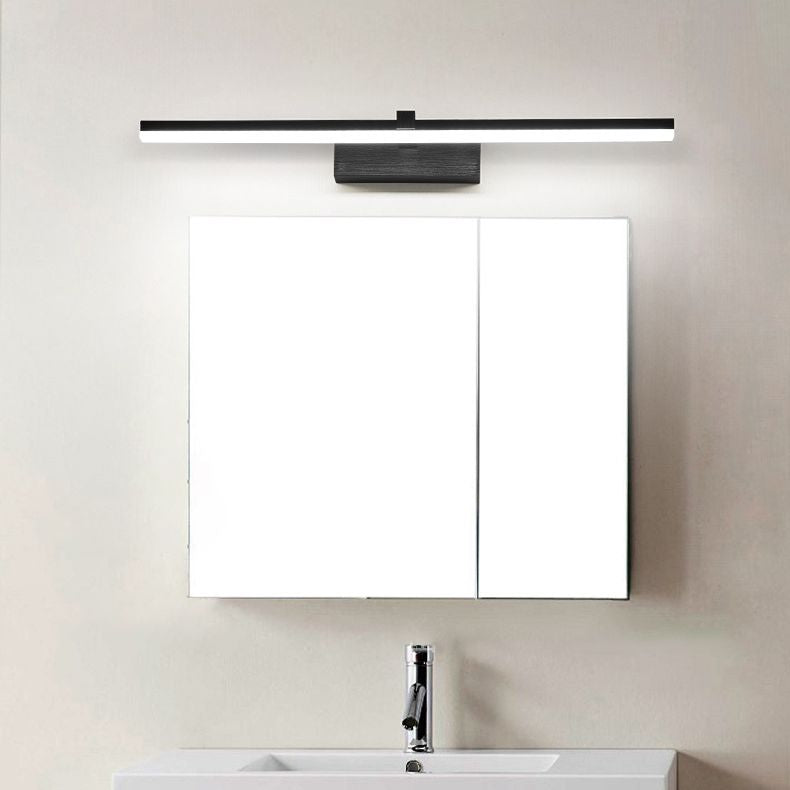 Modern Style Mirror Cabinet Bathroom Wall Lights Metal Linear Shade LED Ambient Vanity Lighting