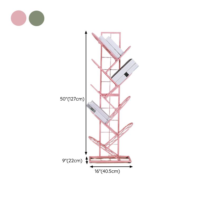 Modern Style Shelf Bookcase Metal Etagere Bookshelf with Shelves