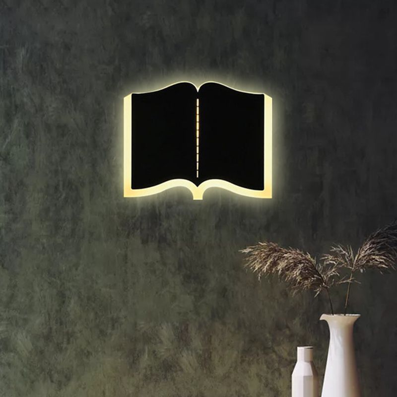 Buch Schatten Metall Wandleuchten moderner Stil 1 Leichtem Wandmontage Beleuchtung
