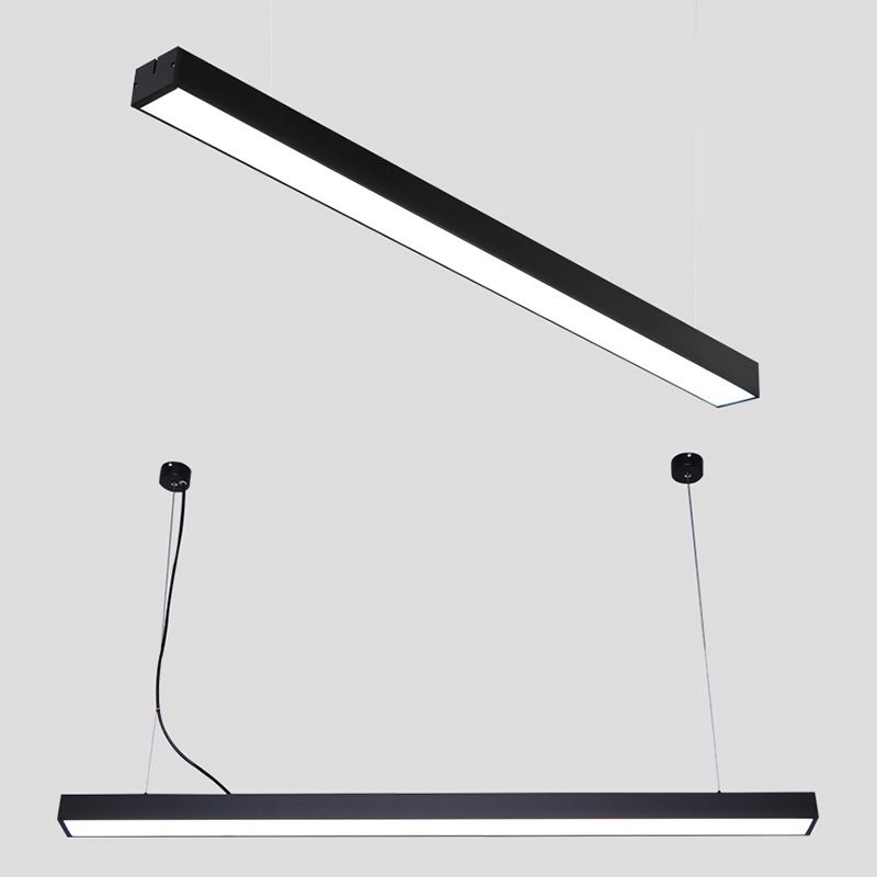 Acrylic Bar Shaped Hanging Lamp Simplicity LED Suspension Pendant Light for Office