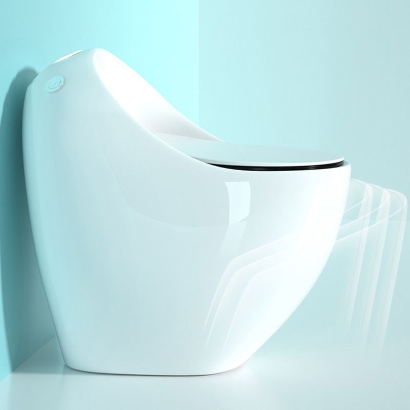 Modern Porcelain Floor Mounted Flush Toilet All In One Siphon Jet Toilet