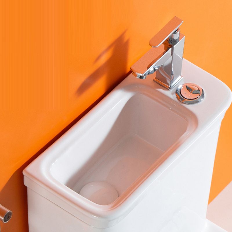Modern Ceramic Flush Toilet Floor Mount Urine Toilet with Wash Basin for Washroom