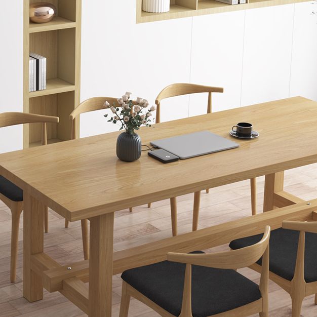 Industrial Rectangle Wood Dining Table 1/2/7 Pieces Dining Set for Dining Room