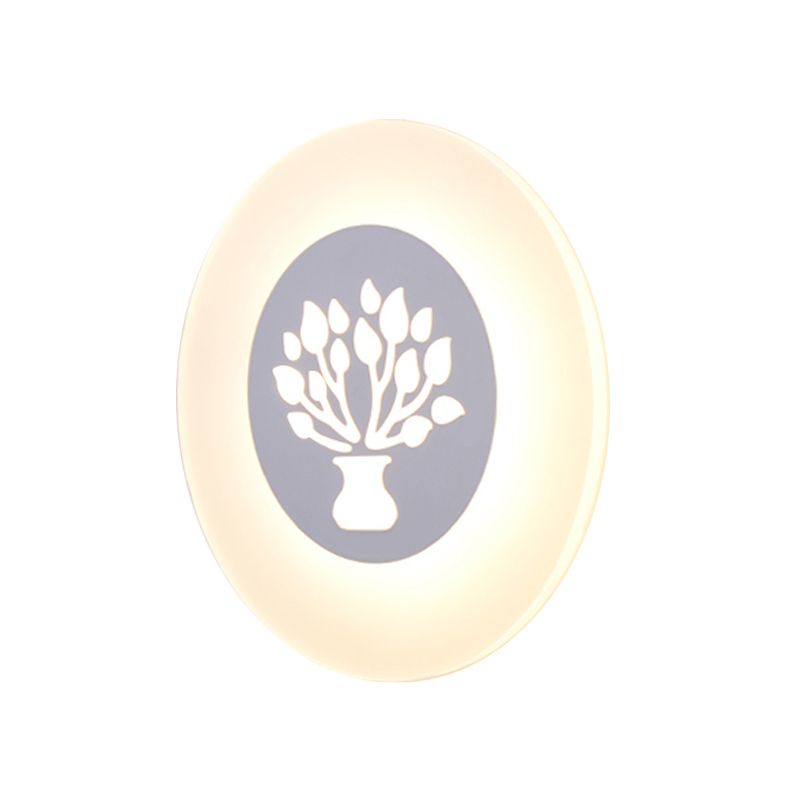 Moderner Stil Geometrischer Wandleuchten Metall Multi -Lichter Wandlampen in Weiß