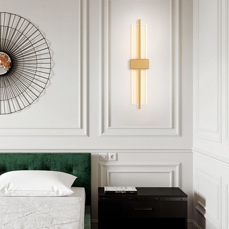 LED indoor decoratie wandbevestiging licht metalen dwarswand sconce in acryl schaduw