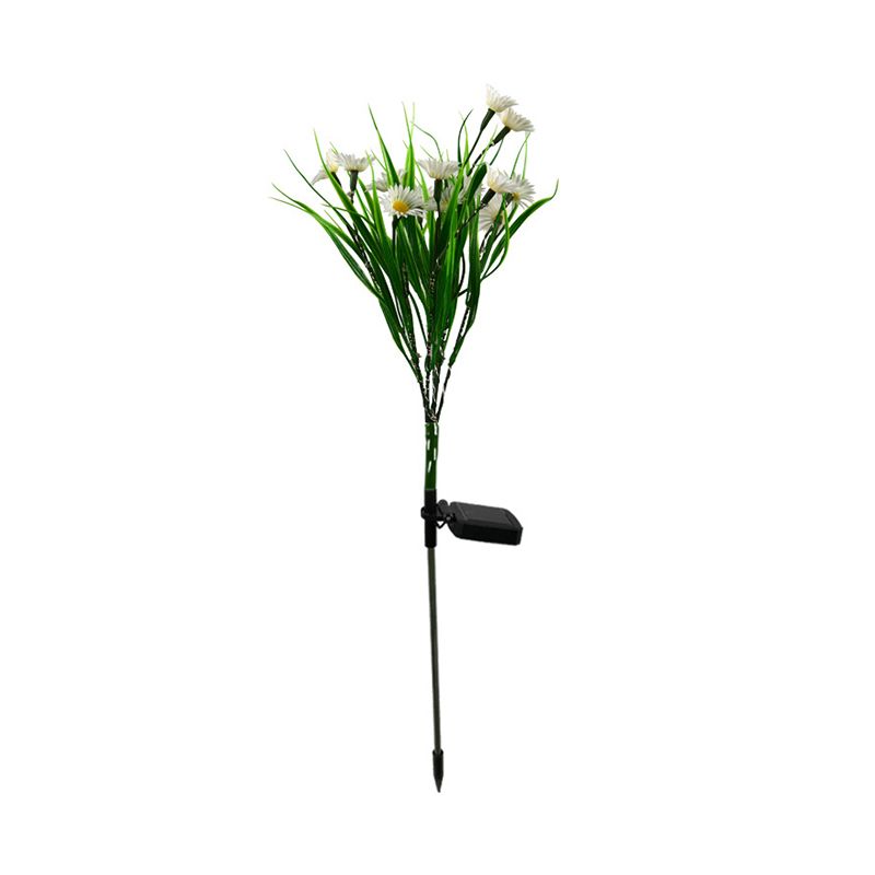 Wildflower Bouquet Solar Ground Light Modern Plastic Backyard LED Landscape Light