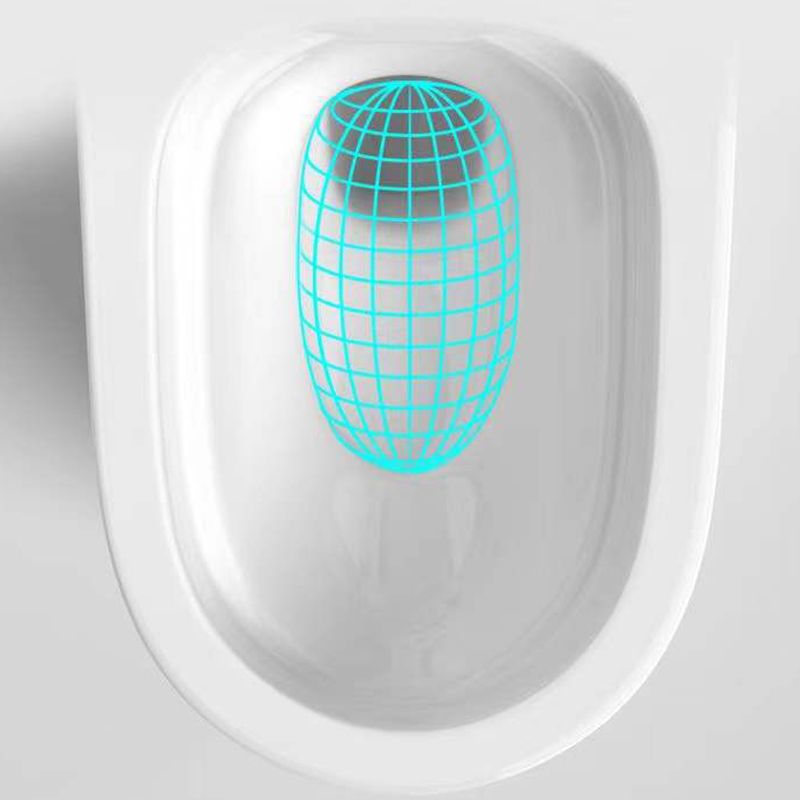 Contemporary All-In-One Flush Toilet Floor Mount Urine Toilet with Seat for Washroom