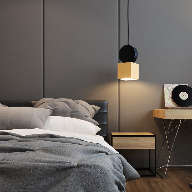 Bronze geometrische hängende Deckenleuchte moderne LED -Metallhängeleuchte mit LED -Metall