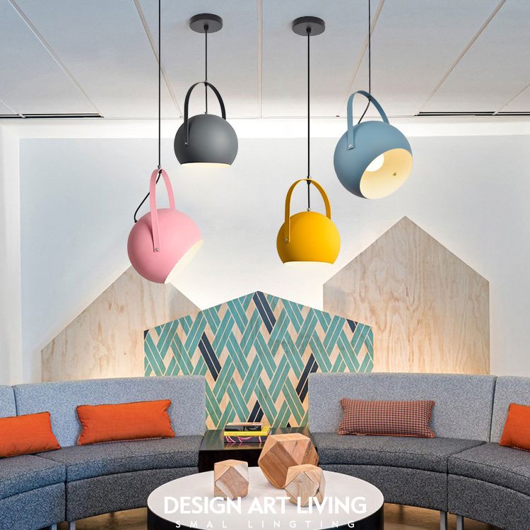 1 Light Metal Pendant Lighting Fixtures Modern Pendulum Dining Room Hanging Pendant Lights