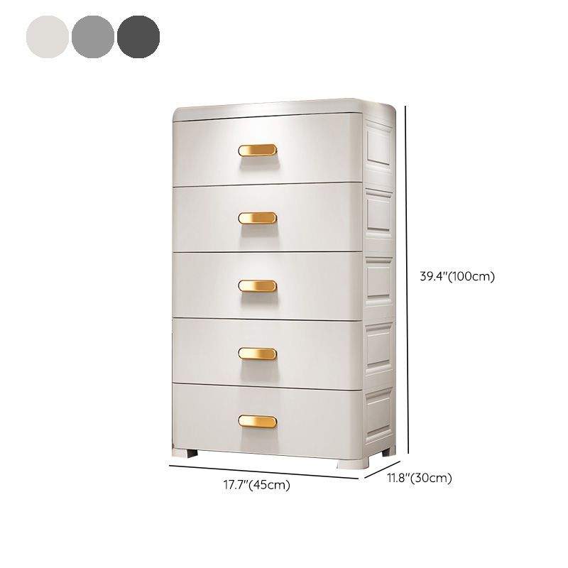 Rectangular Plastic Wardrobe Teen Style Bedroom Storage Cabinet