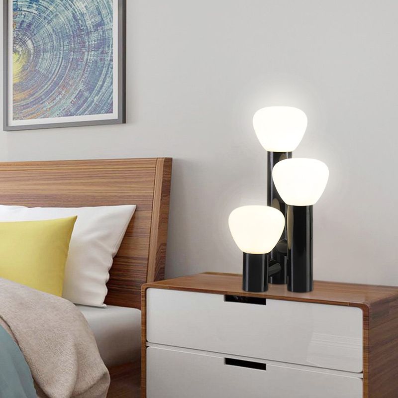 Geometry Table Lamps Modern Style Metal 3-Light Table Lights for Bedroom