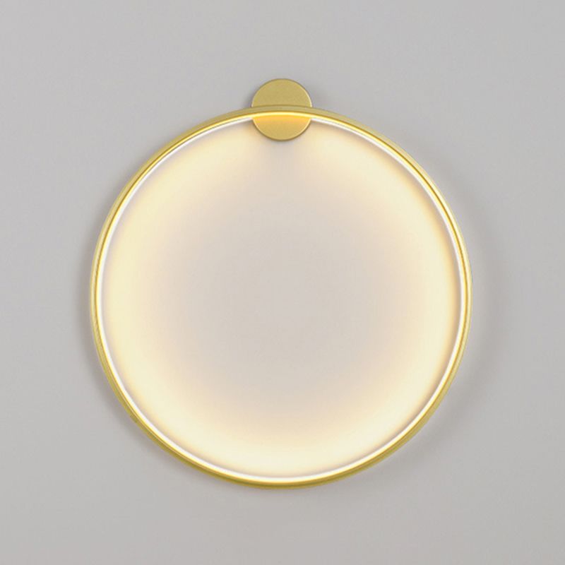 Iluminación de pared círculo en estilo moderno de silicona 1 lámpara de pared LED de luz