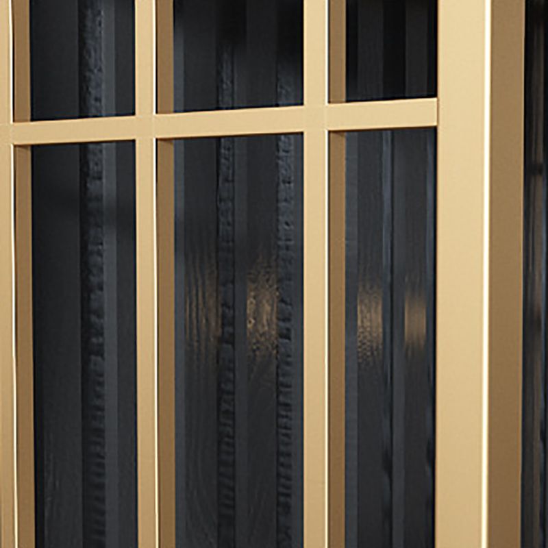 Modern Bookcase Metal Open Back Bookshelf with Shelves for Living Room