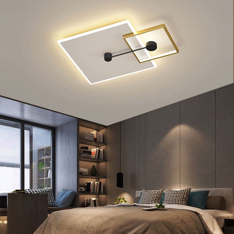 Geometrische inbouwverlichtingsarmaturen Eenvoud Acryl plafondverlichtingsarmaturen voor slaapkamer