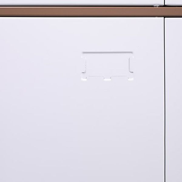 Steel Wardrobe Armoire with Lock Hinged Wardrobe Cabinet for Home