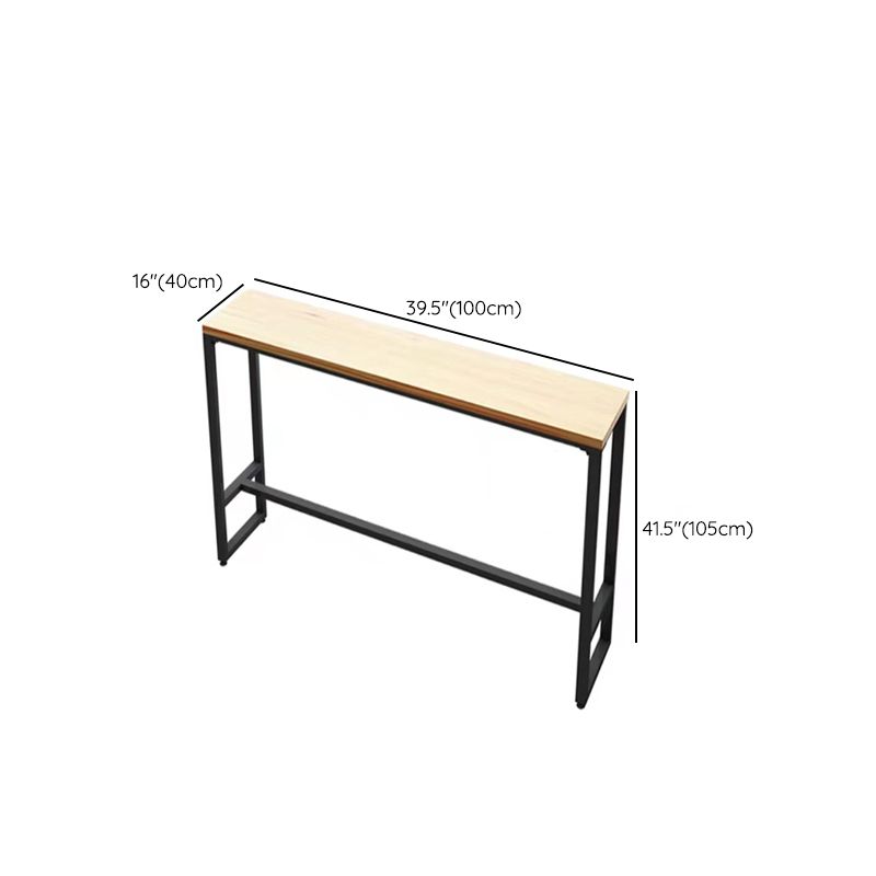 Natural Finish 1/2/5 Pcs Bar Set with Wooden Stools for Home