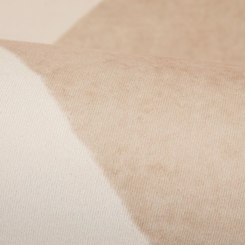 Weißer, moderner Teppich für den Innenbereich, Polyester-Farbblock-Teppich, rutschfester Teppich für die Heimdekoration