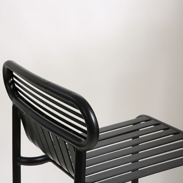 Industrial Square Bar Table Set 1/2 Pieces Counter Table with Iron High Stools